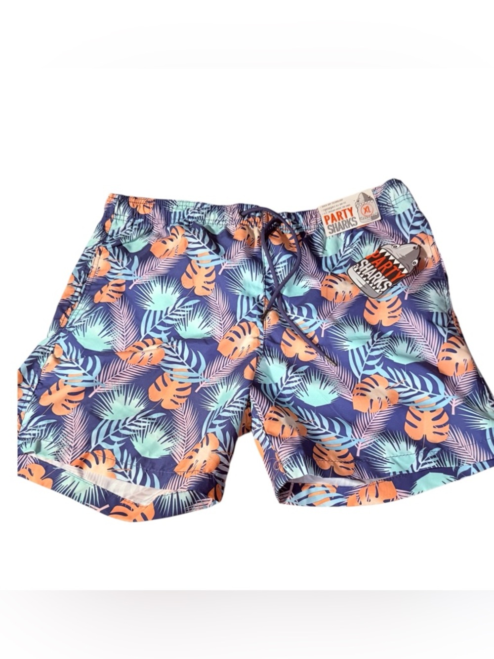 NWT Party Sharks Men Swimming Trunks